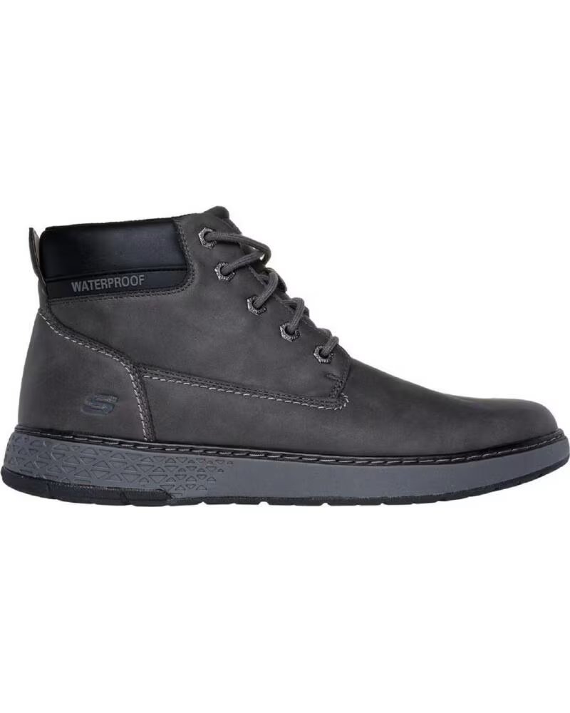 SKECHERS 205235 BOTTES HOMME GARLAN DENO IMPERMÉABLES GRIS