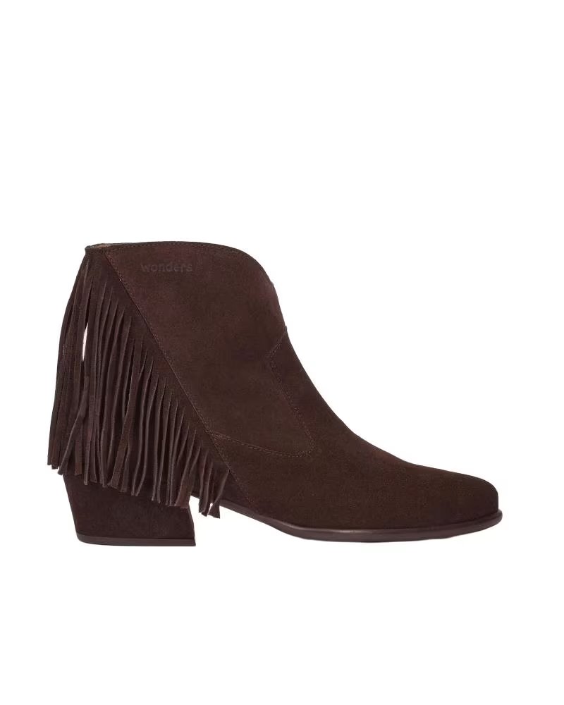 WONDERS BOTTINES D-2005 MARRON AVEC FRANGES MARRóN