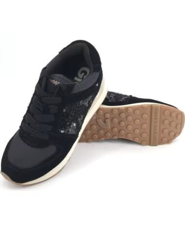 GIOSEPPO DEPORTIVO GIELEN NEGRO 16551 ZAPATILLAS DEPORTIVAS DE PIEL CON PANEL DE BRILLO VARIOS COLORES
