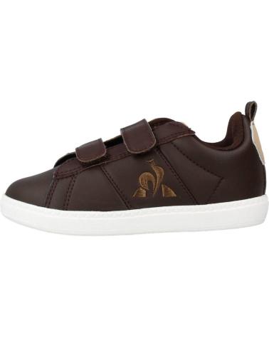girl and boy Trainers LE COQ SPORTIF COURTCLASSIC INF  MARRON