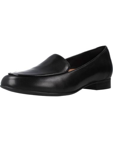 Mocasines de Mujer CLARKS UN BLUSH EASE BLACK LEATHE NEGRO