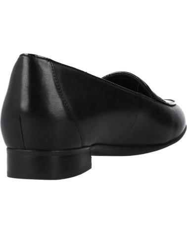 Mocasines de Mujer CLARKS UN BLUSH EASE BLACK LEATHE NEGRO