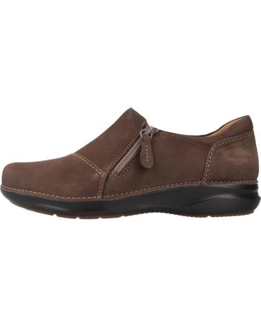 Woman shoes CLARKS APPLEY ZIP MARRON