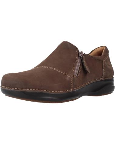 Woman shoes CLARKS APPLEY ZIP MARRON