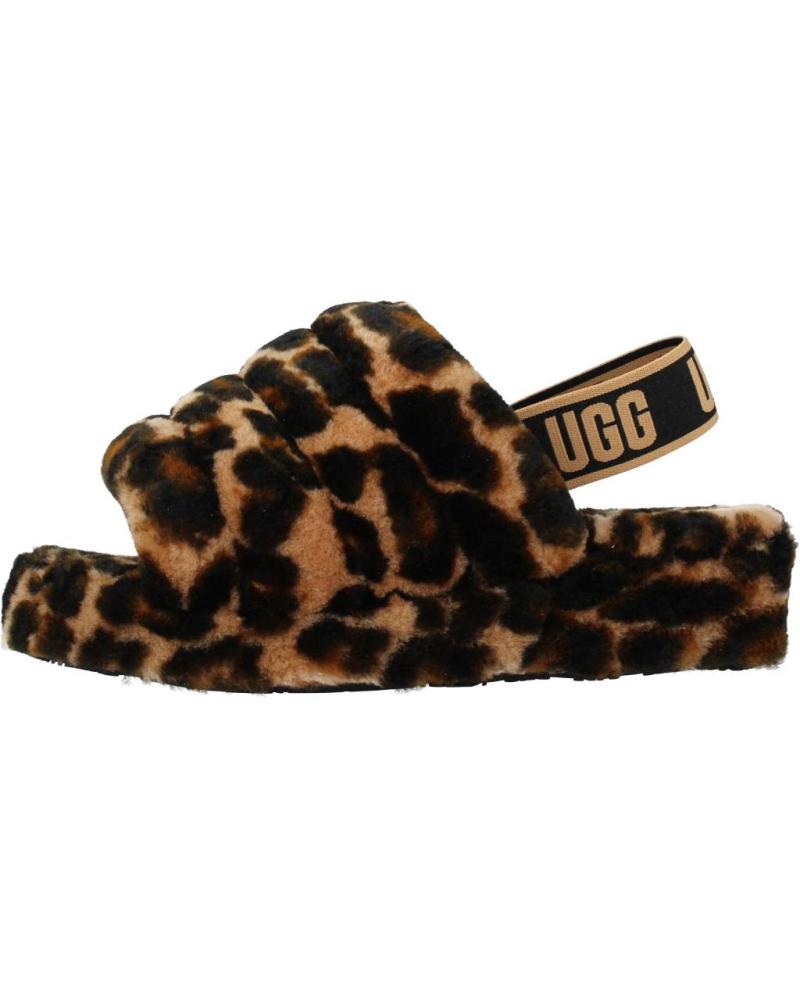 Hausschuhe für Damen UGG W FLUFF YEAH SLIDE PANTHER ANIMAL PRINT