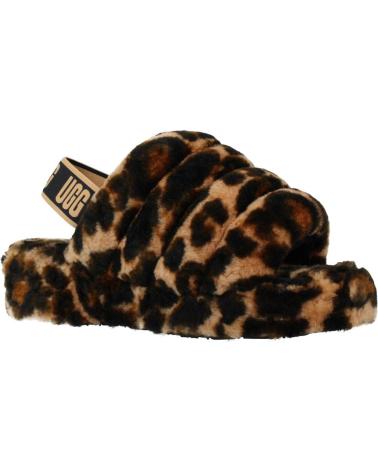 Hausschuhe für Damen UGG W FLUFF YEAH SLIDE PANTHER ANIMAL PRINT
