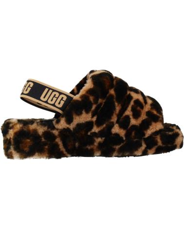 Hausschuhe für Damen UGG W FLUFF YEAH SLIDE PANTHER ANIMAL PRINT