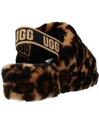 Hausschuhe für Damen UGG W FLUFF YEAH SLIDE PANTHER ANIMAL PRINT