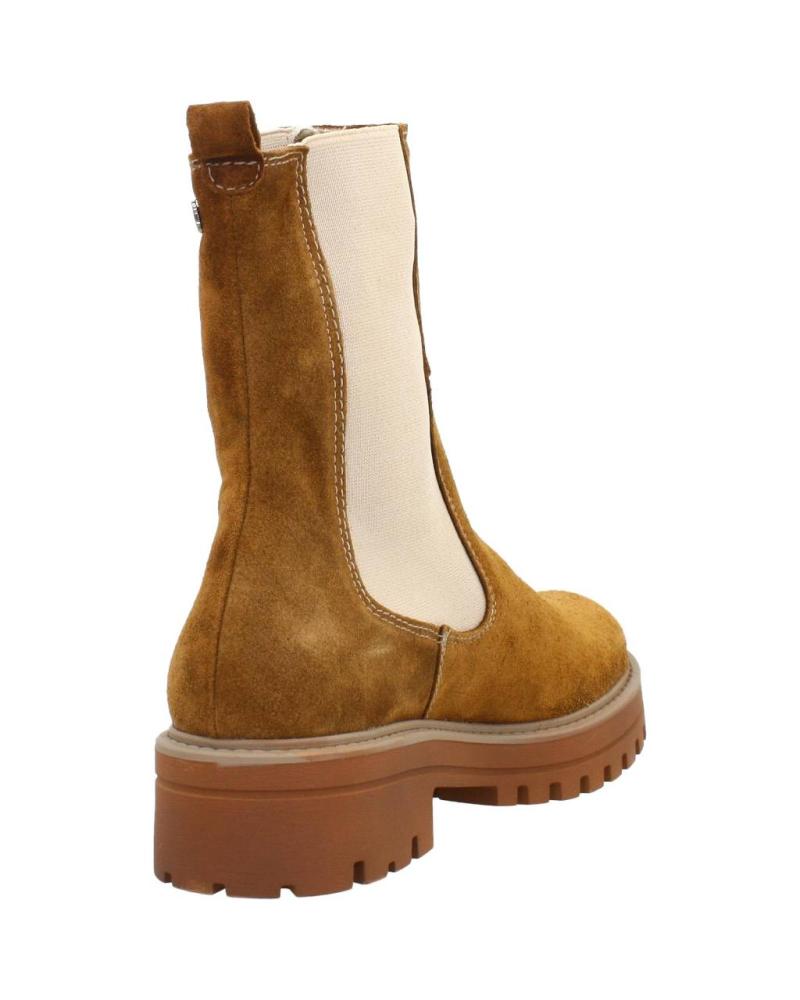 Porronet Mujer Botas Mayra De Piel Negra Con Cremallera Tacón