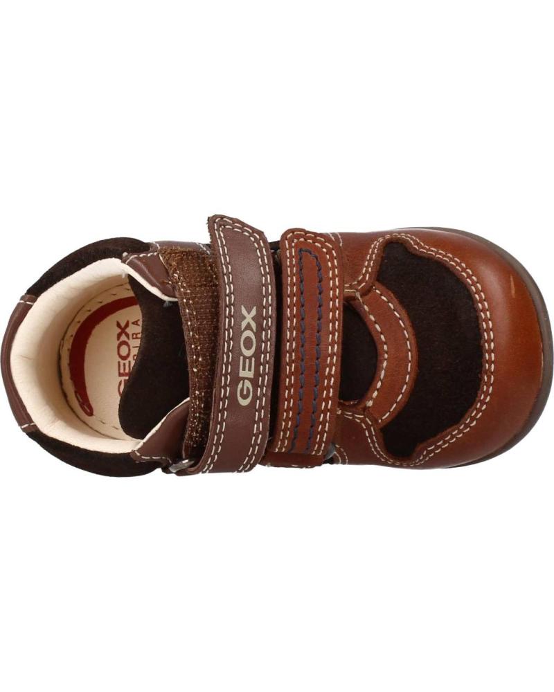 Ankle Boots Geox Kaytan Boy Geox® MACCHIA BABY BOY: Caramel Velcro