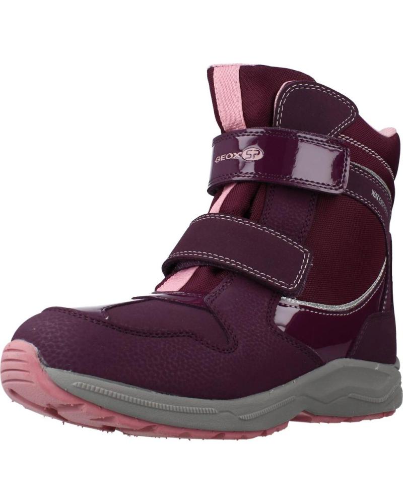 girl boots GEOX J NEW ALASKA GIRL B  BURDEOS