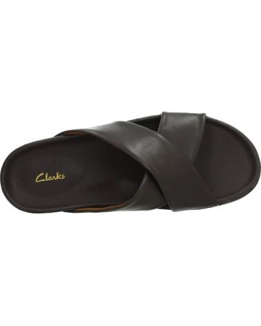 Man Sandals CLARKS SUNDER CROSS  MARRON
