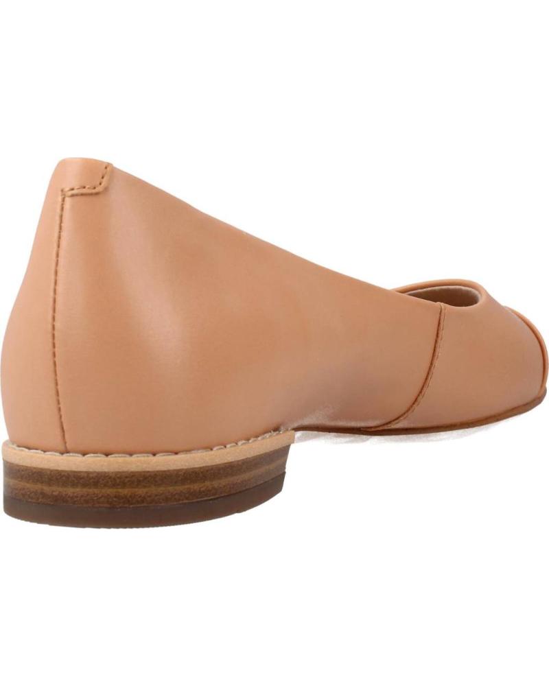 Clarks store gold flats