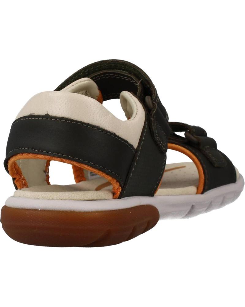 Sandals De Ni o CLARKS ROCCO WAVE K VERDE