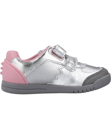 Deportivas de Niña CLARKS REX QUEST T PLATA