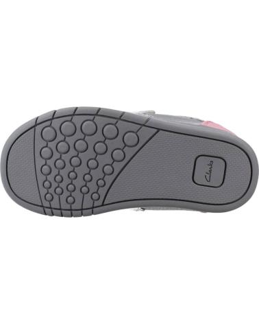 Deportivas de Niña CLARKS REX QUEST T PLATA