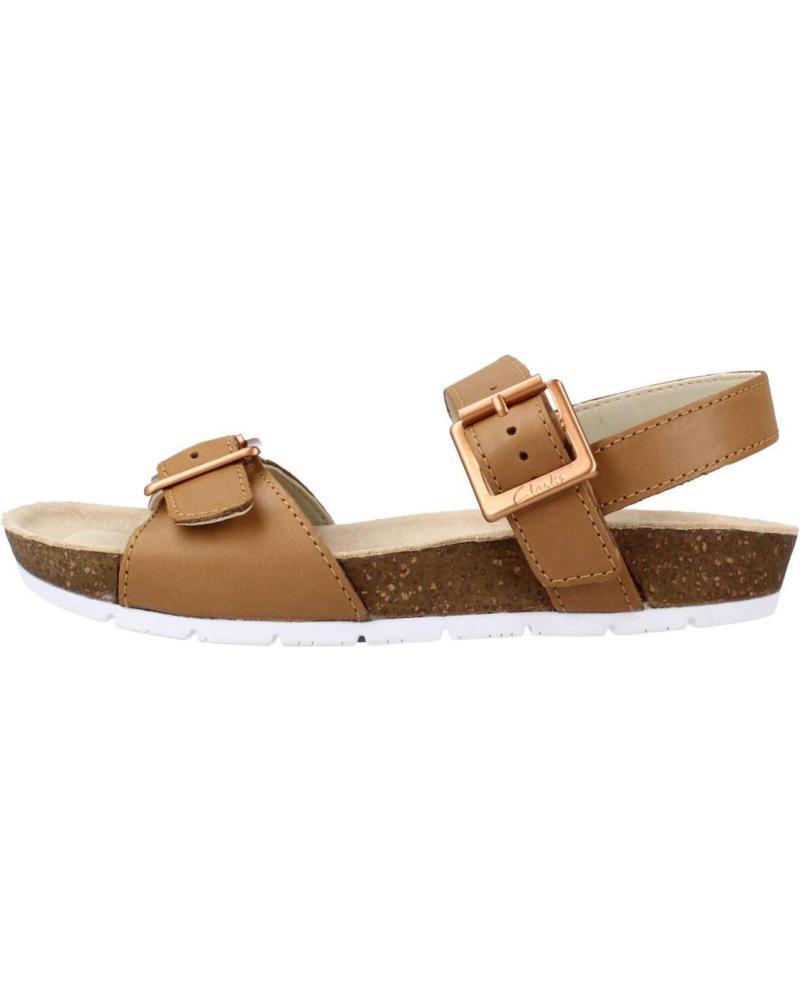 Sandales pour Fille CLARKS RIVER SAND K MARRON CLARO