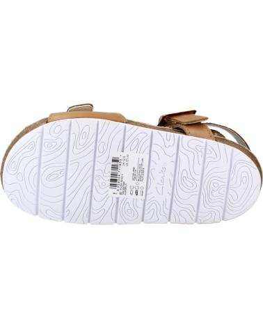 Sandales pour Fille CLARKS RIVER SAND K MARRON CLARO