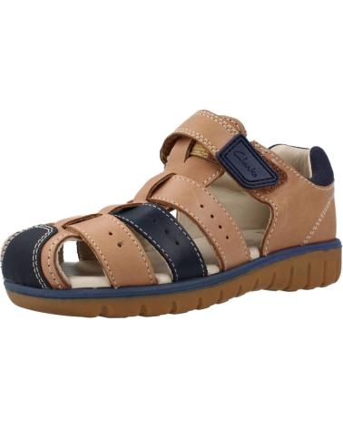 Sandalias de Niño CLARKS ROAM BAY K MARRON CLARO