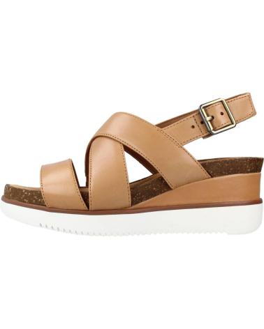 Woman Sandals CLARKS LIZBY CROSS  MARRON CLARO