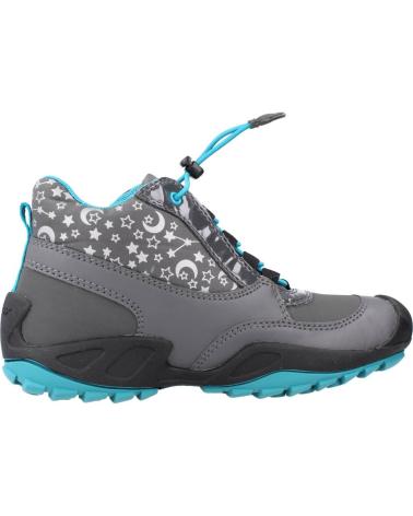 girl Mid boots GEOX J NEW SAVAGE GIRL WP GRIS