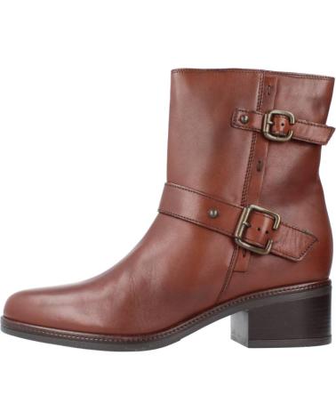 Woman Mid boots CLARKS MASCARPONE BIK  MARRON