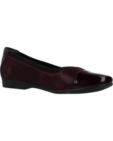 Woman Flat shoes CLARKS UN DARCEY CAP BURDEOS