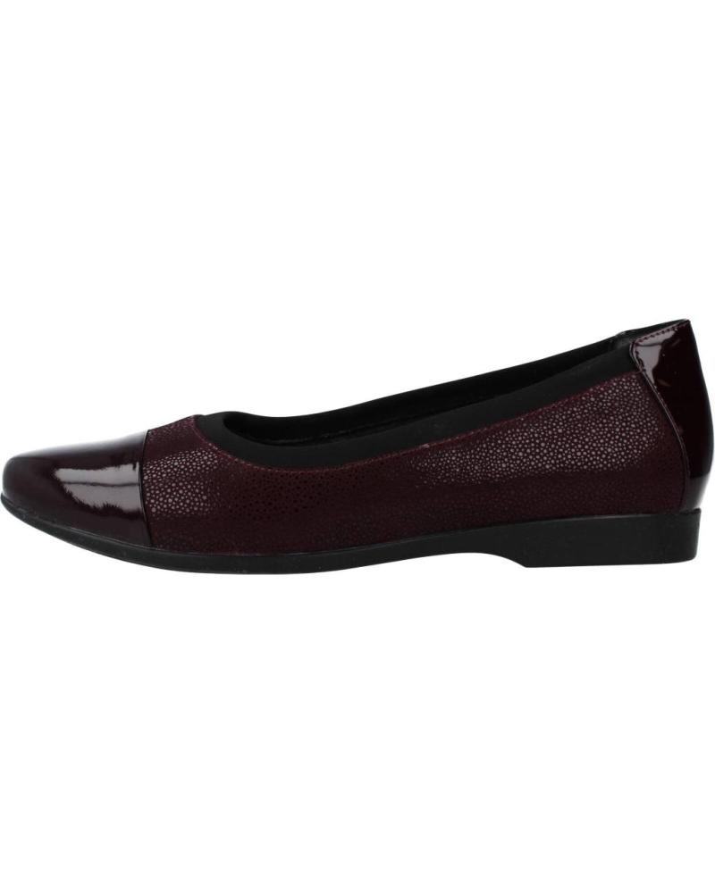 Woman Flat shoes CLARKS UN DARCEY CAP BURDEOS