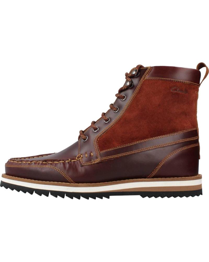 Man Mid boots CLARKS DURSTON HI MARRON Man Mid boots CLARKS DURSTON HI MARRON
