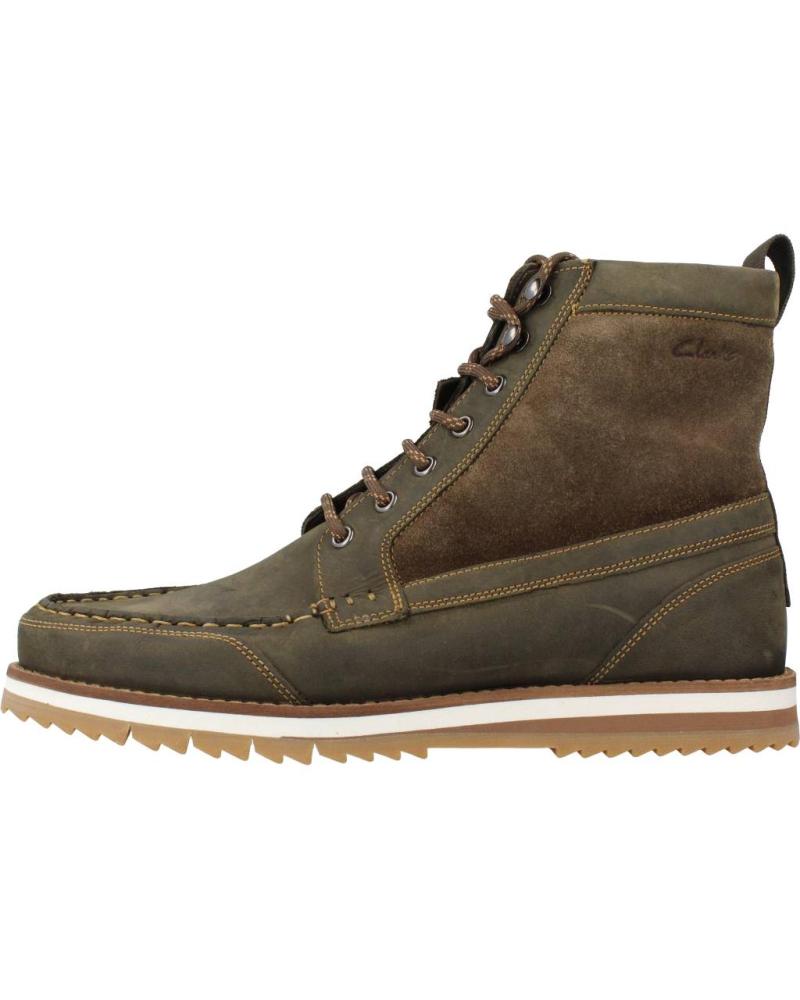 Man Mid boots CLARKS DURSTON HI  VERDE