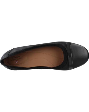 Woman Flat shoes CLARKS UN DARCEY BOW NEGRO