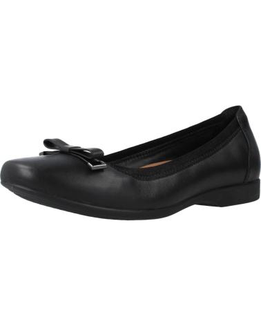 Woman Flat shoes CLARKS UN DARCEY BOW NEGRO