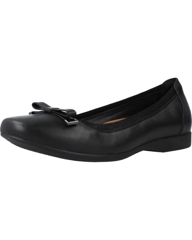 Woman Flat shoes CLARKS UN DARCEY BOW NEGRO