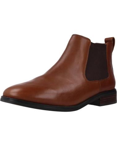 Botines de Mujer CLARKS RIA CHELSEA MARRON