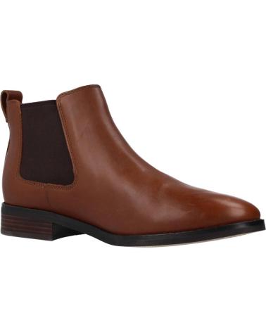 Botines de Mujer CLARKS RIA CHELSEA MARRON