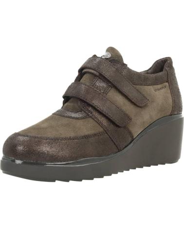 Woman Zapatos de cuña STONEFLY ECLIPSE 7 VELOUR CRACK MARRON