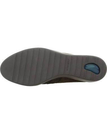 Woman Zapatos de cuña STONEFLY ECLIPSE 7 VELOUR CRACK MARRON