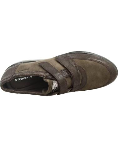 Woman Zapatos de cuña STONEFLY ECLIPSE 7 VELOUR CRACK MARRON