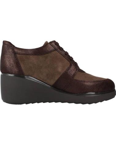 Woman Zapatos de cuña STONEFLY ECLIPSE 14 VELOUR CRACK MARRON