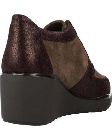 Woman Zapatos de cuña STONEFLY ECLIPSE 14 VELOUR CRACK MARRON