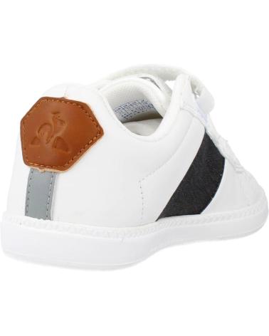 Sneaker LE COQ SPORTIF  für Mädchen und Junge COURTCLASSIC PS BLACK JEAN  BLANCO