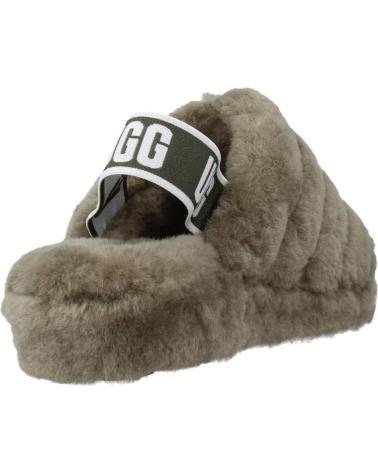 Pantoufles pour Femme UGG FLUFF YEAH SLIDE VERDE