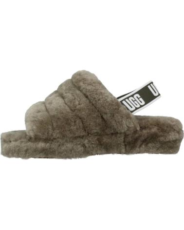 Pantoufles pour Femme UGG FLUFF YEAH SLIDE VERDE