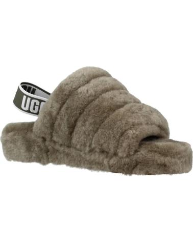 Pantoufles pour Femme UGG FLUFF YEAH SLIDE VERDE