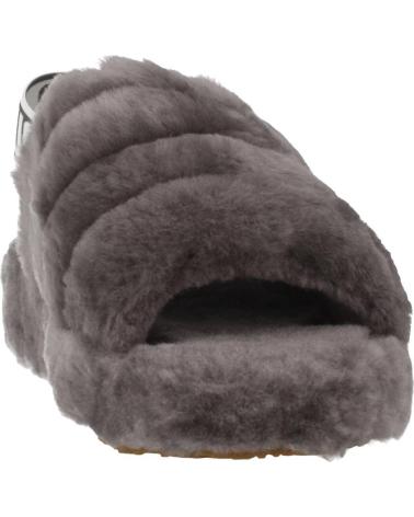 Pantoufles pour Femme UGG FLUFF YEAH SLIDE GRIS