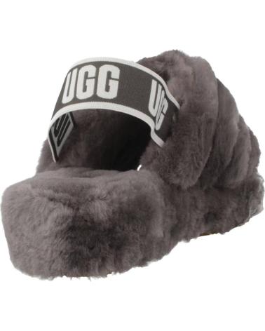 Pantoufles pour Femme UGG FLUFF YEAH SLIDE GRIS