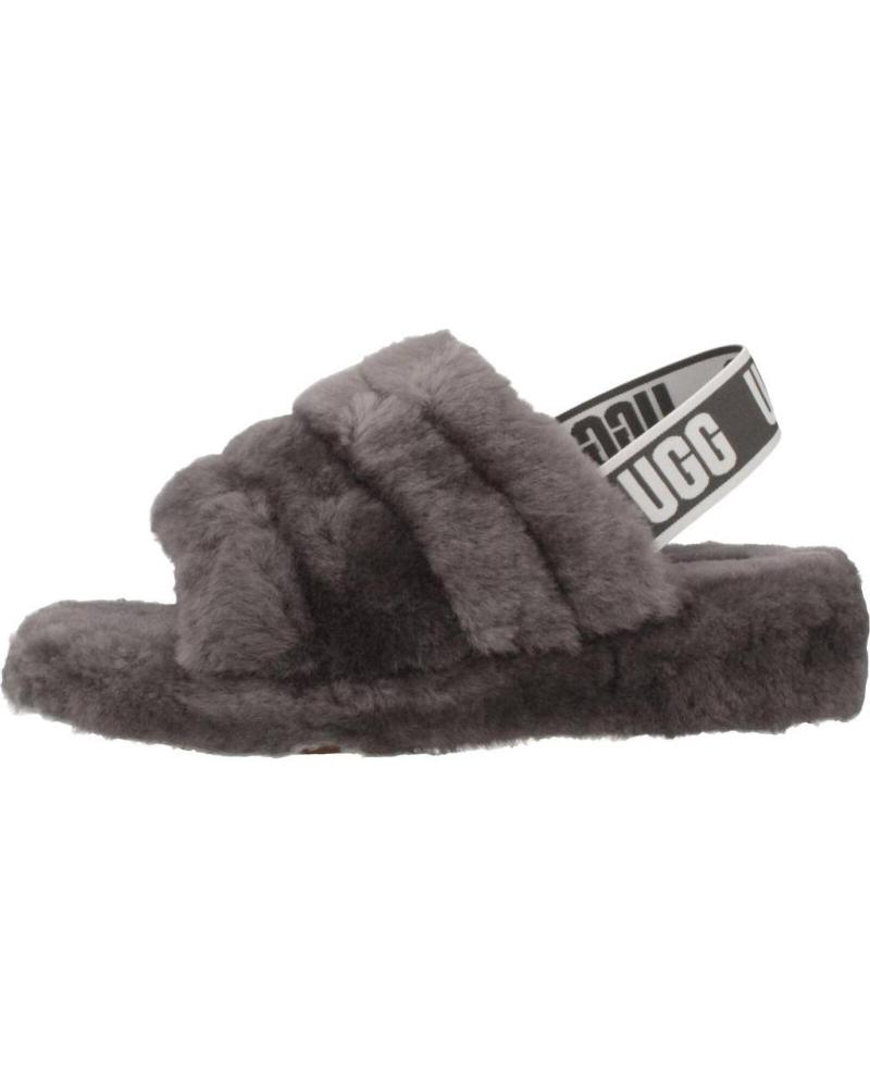 Pantoufles pour Femme UGG FLUFF YEAH SLIDE GRIS