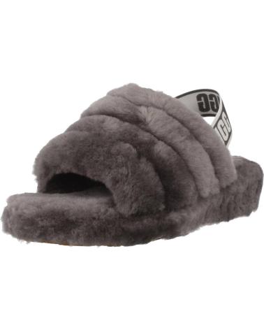 Pantoufles pour Femme UGG FLUFF YEAH SLIDE GRIS