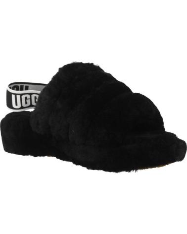 Hausschuhe UGG  für Damen FLUFF YEAH SLIDE  NEGRO