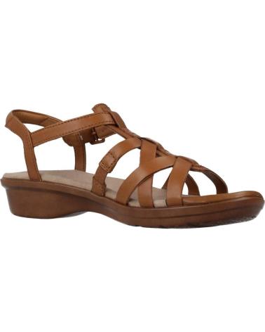 Sandales De Mujer CLARKS LOOMIS KATEY TAN LEATHER  MARRON